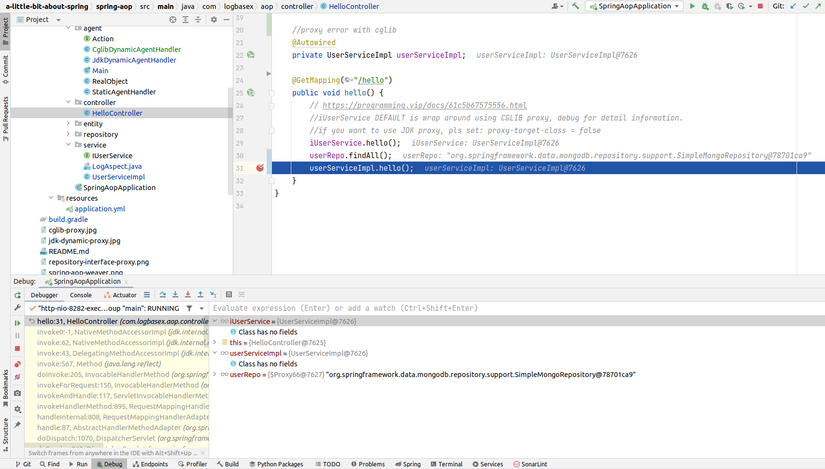 Spring Boot proxy mechanism