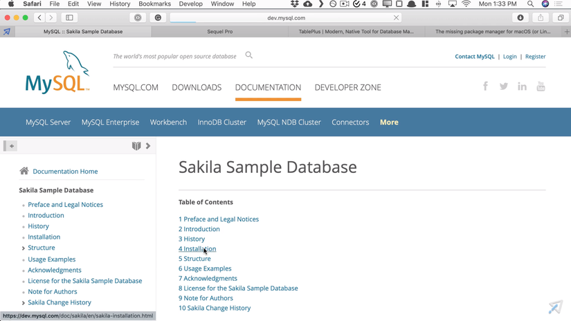 Episode 1 - The Example MySQL Database