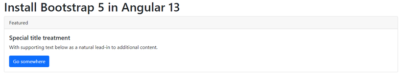 Cài đặt Bootstrap 5 trong Angular 13