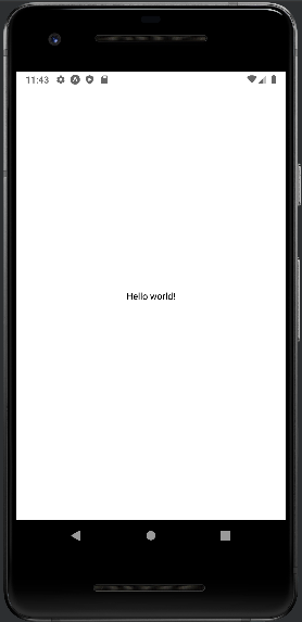 Hello world với React Native