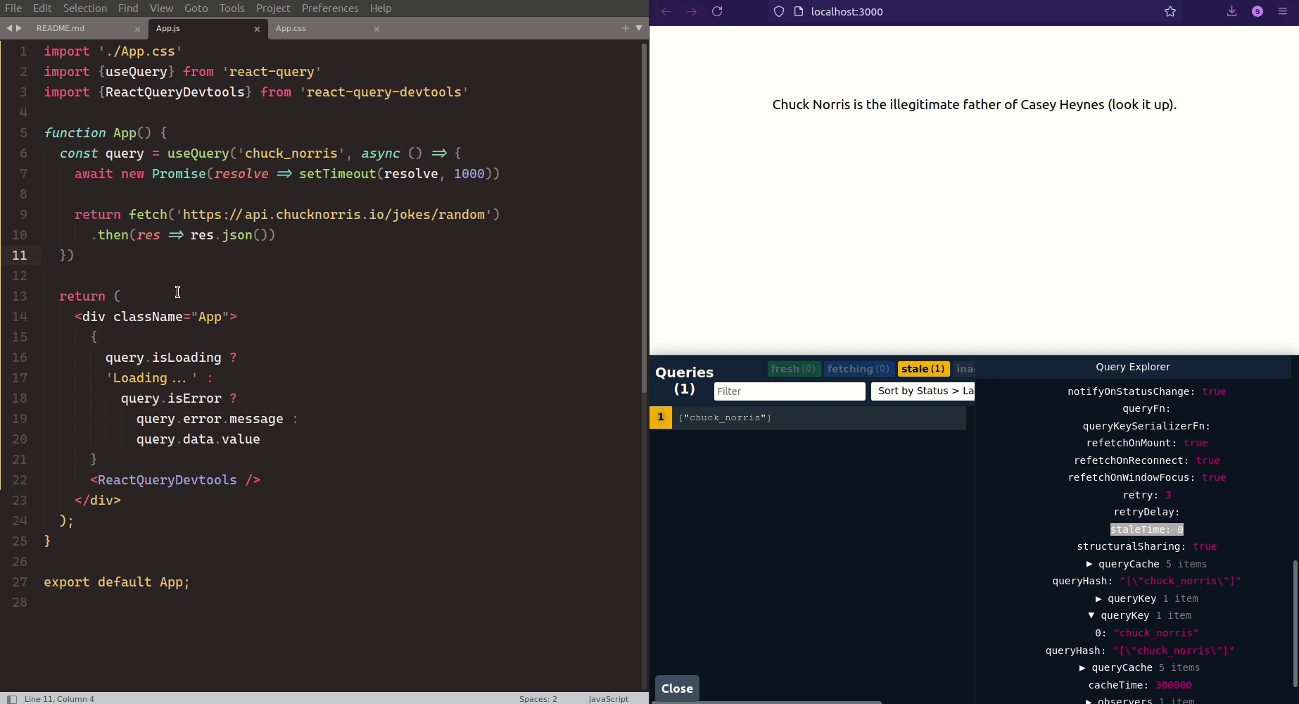 Learning react-query