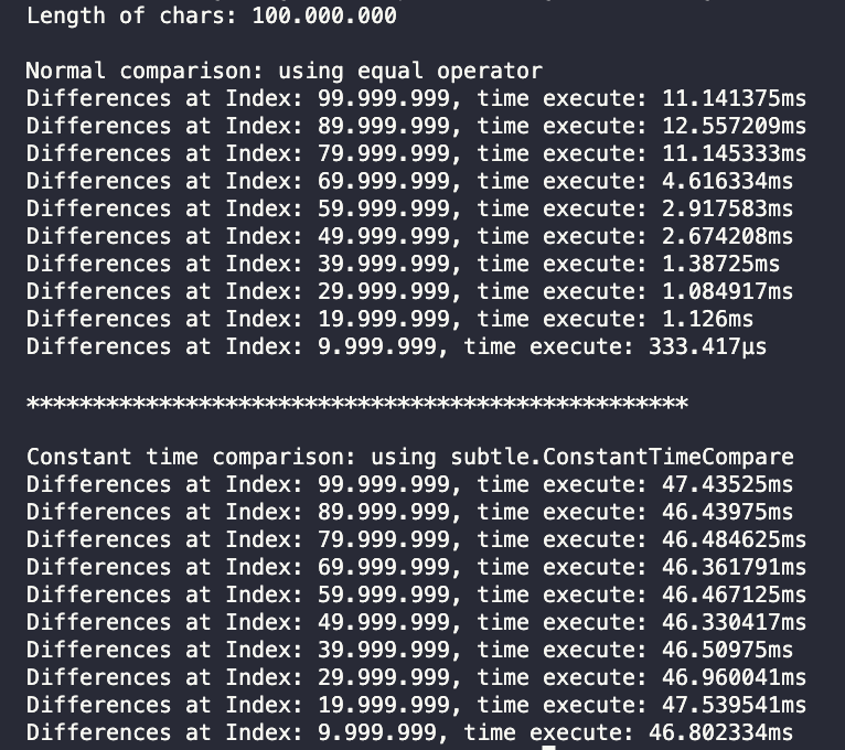 Security Risk - Timing Attack. Khó Nhưng Hoàn Toàn Khả Thi