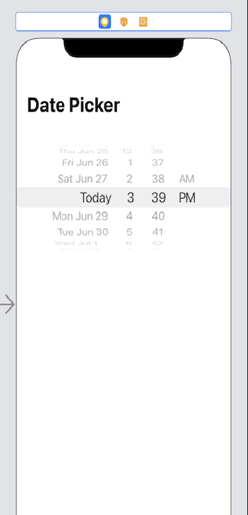 UI Datepicker mới trong ios14