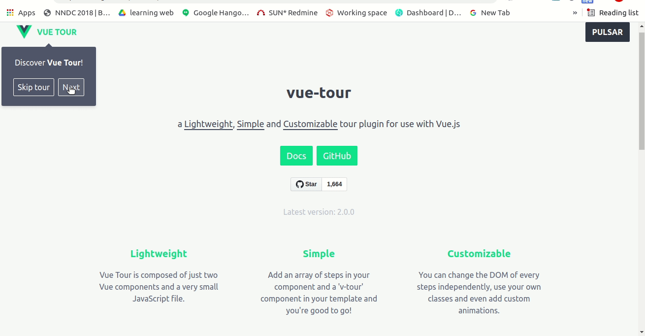 Vuetour Cài đặt và cách sử dụng