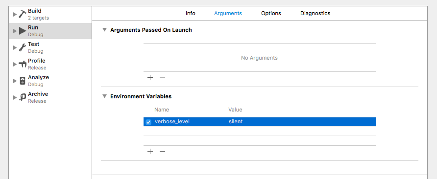 XCode Custom Environment Variables