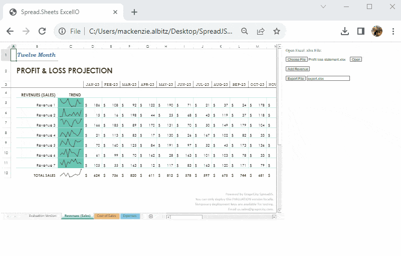 Cách mở và lưu Excel XLSX bằng JavaScript