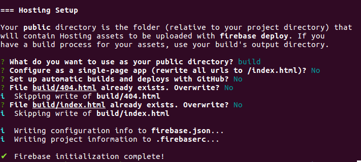 Deploy react project to firebase hosting