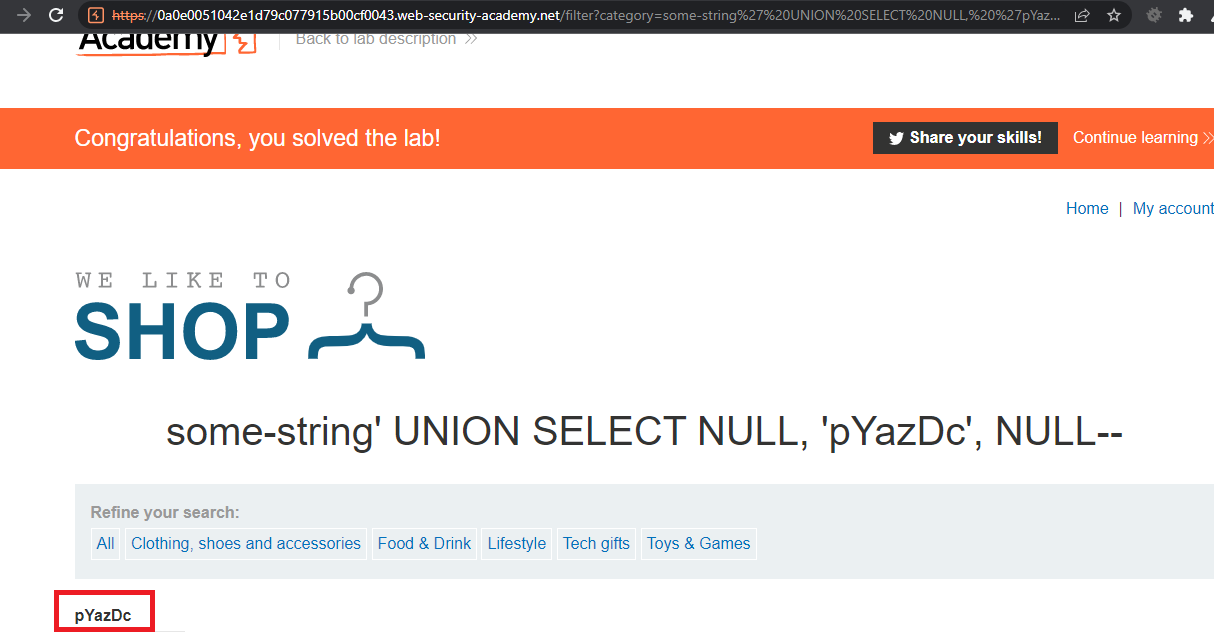 SQL injection vulnerabilities - Lỗ hổng SQL injection (Phần 3)