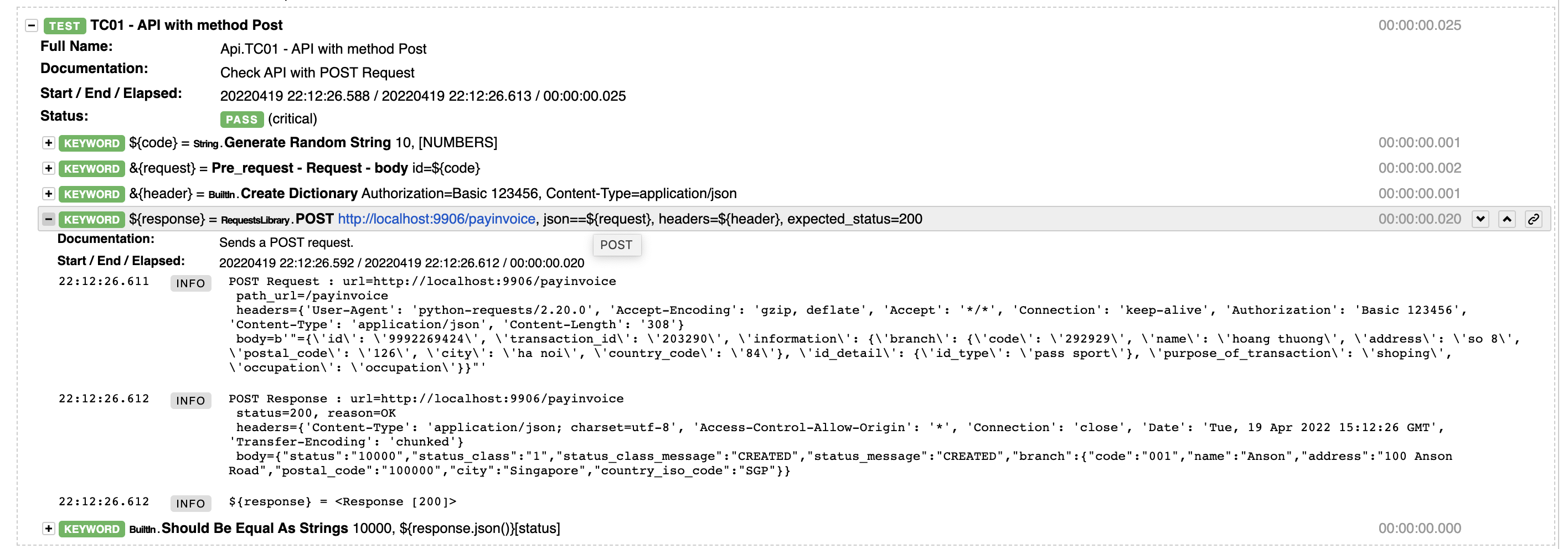 Phần 8: Robot Framework - Cách tạo test case auto làm việc với API ...