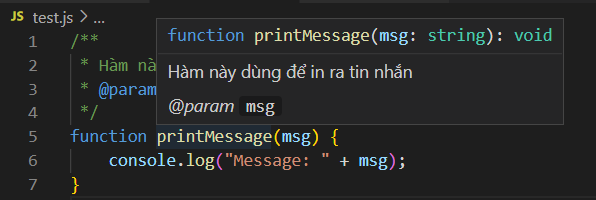 JSDoc - Quy Chuẩn Viết Document Comment Trong Dự án Javascript