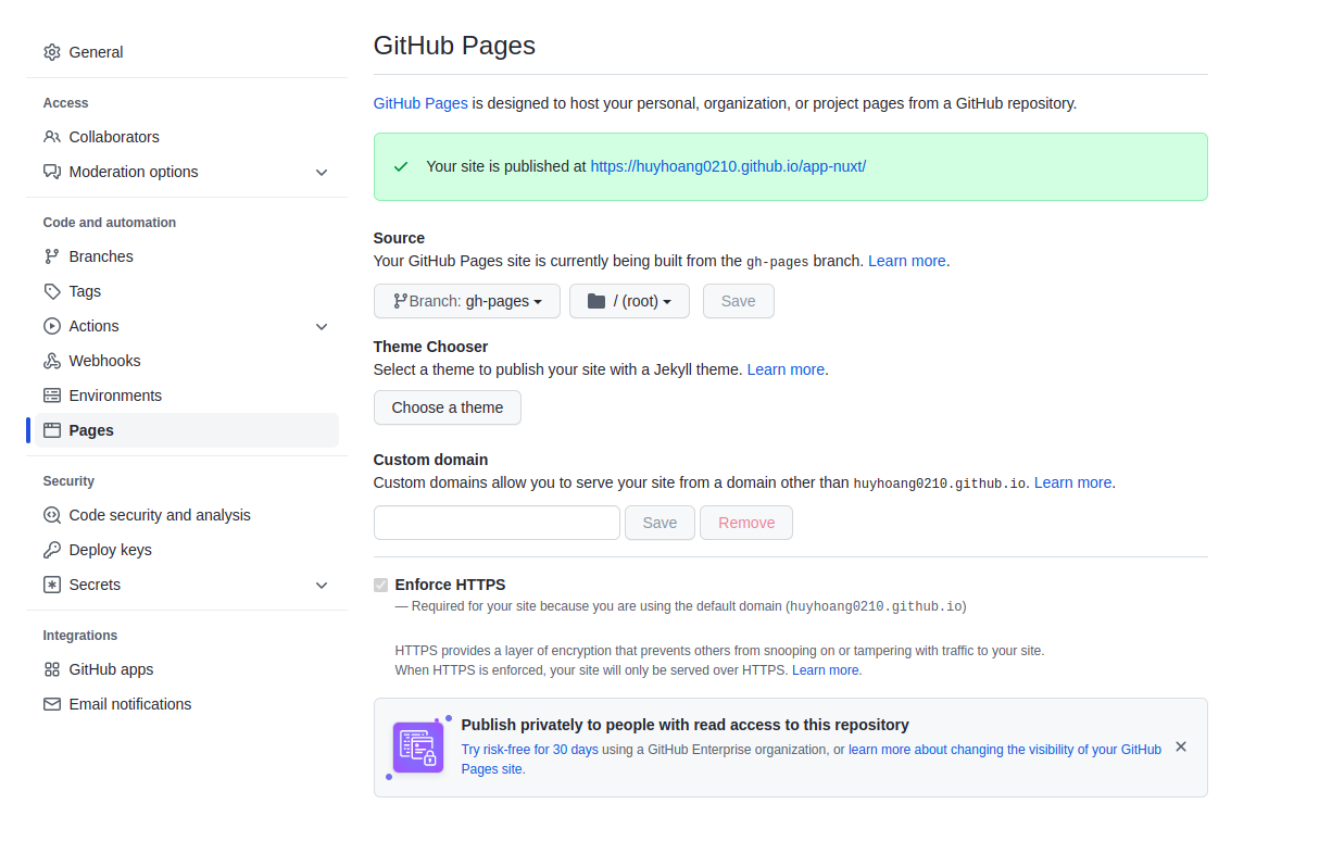 Deploy ứng dụng Frontend (nuxt app) bằng Github Pages và Netlify