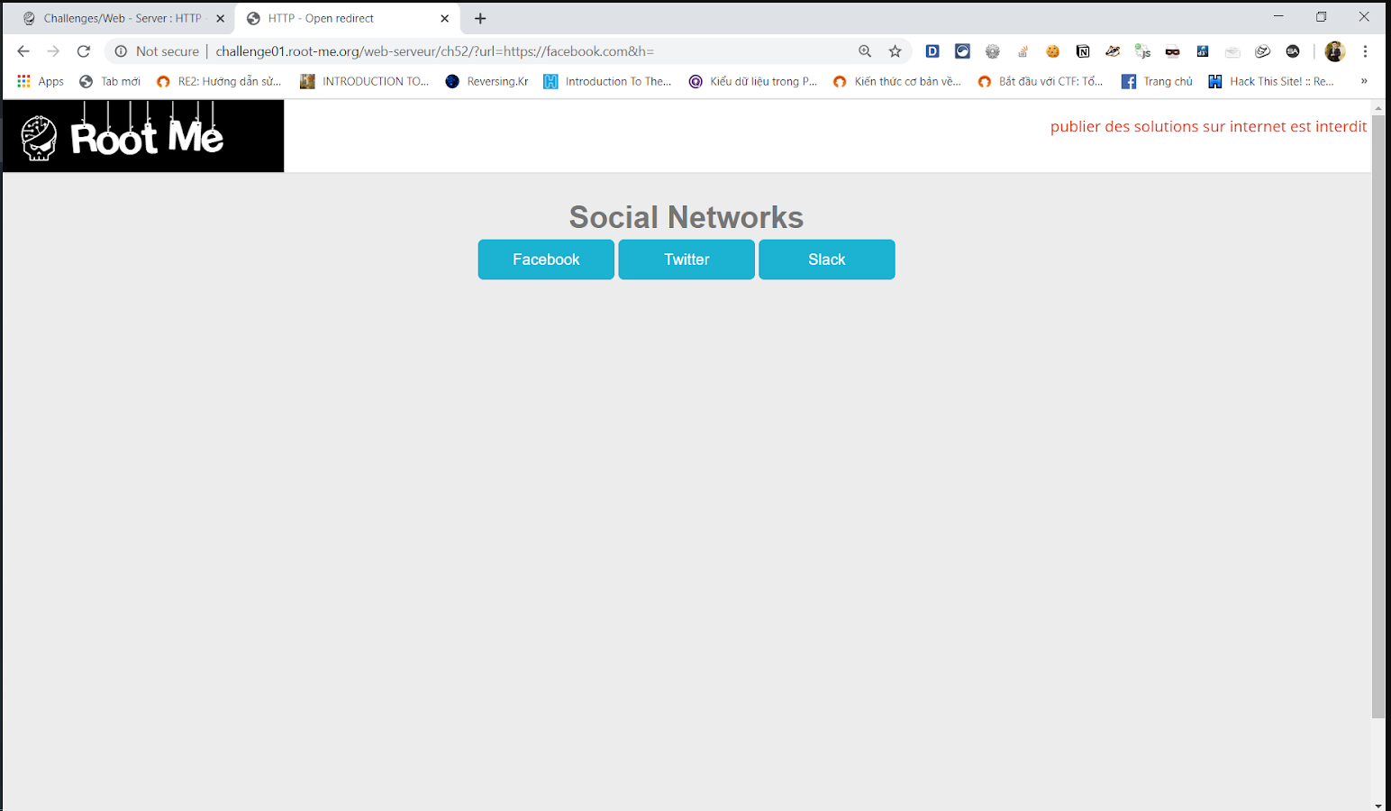Write-up Root Me web server challenge