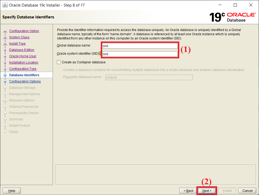 Cài đặt Oracle Database 19c trên Windows