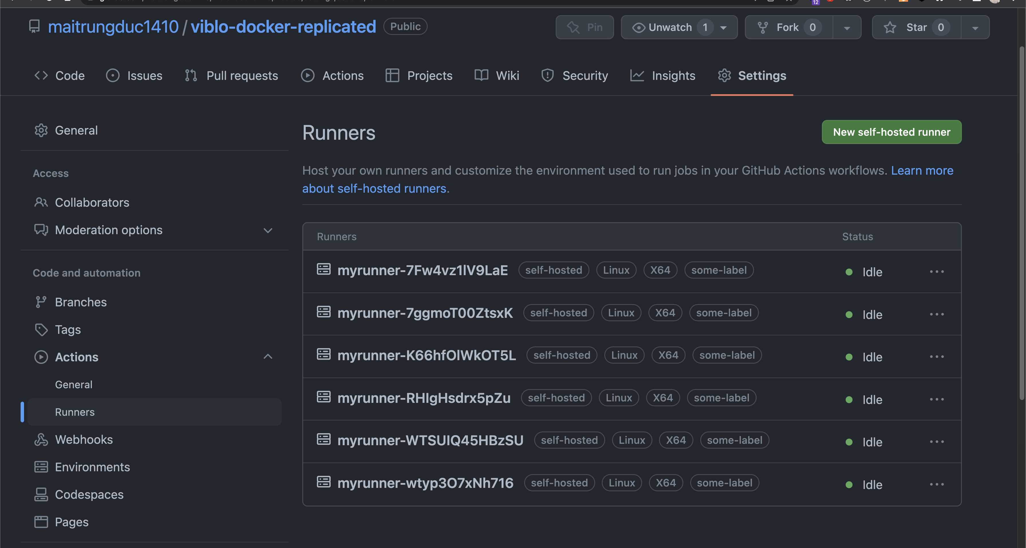 Deploy Github Self Host Runner với Docker Compose dùng Replicated Mode ...