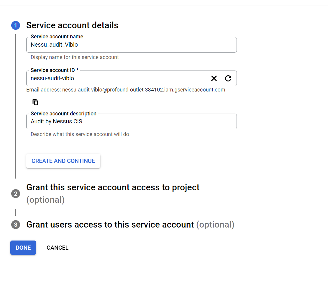 Curated visual reference: Gallery Detail: Audit Google Cloud Platform Với Nessus