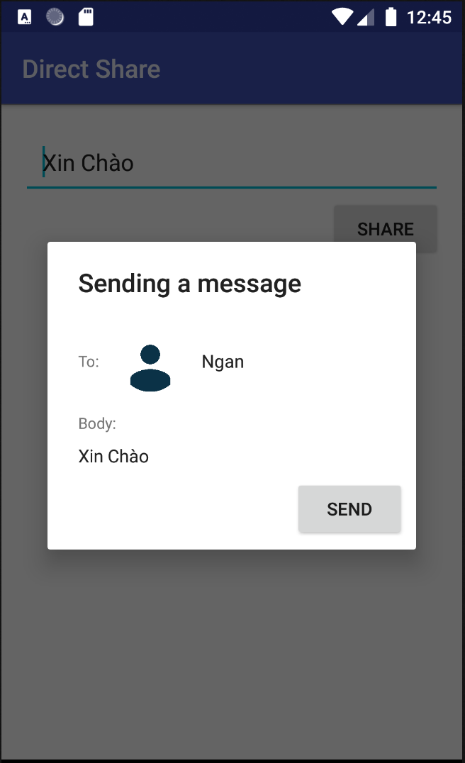 Direct Sharing Direct Share.