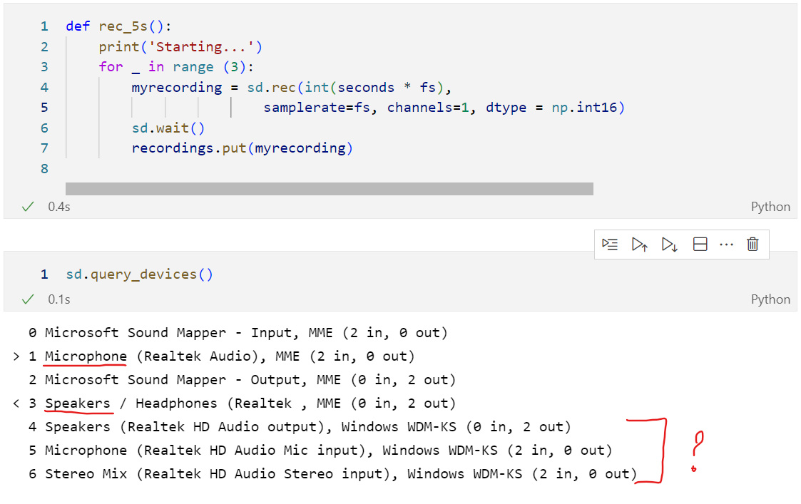 Thay đổi input/output khi record bằng sounddevice trong python? - Viblo