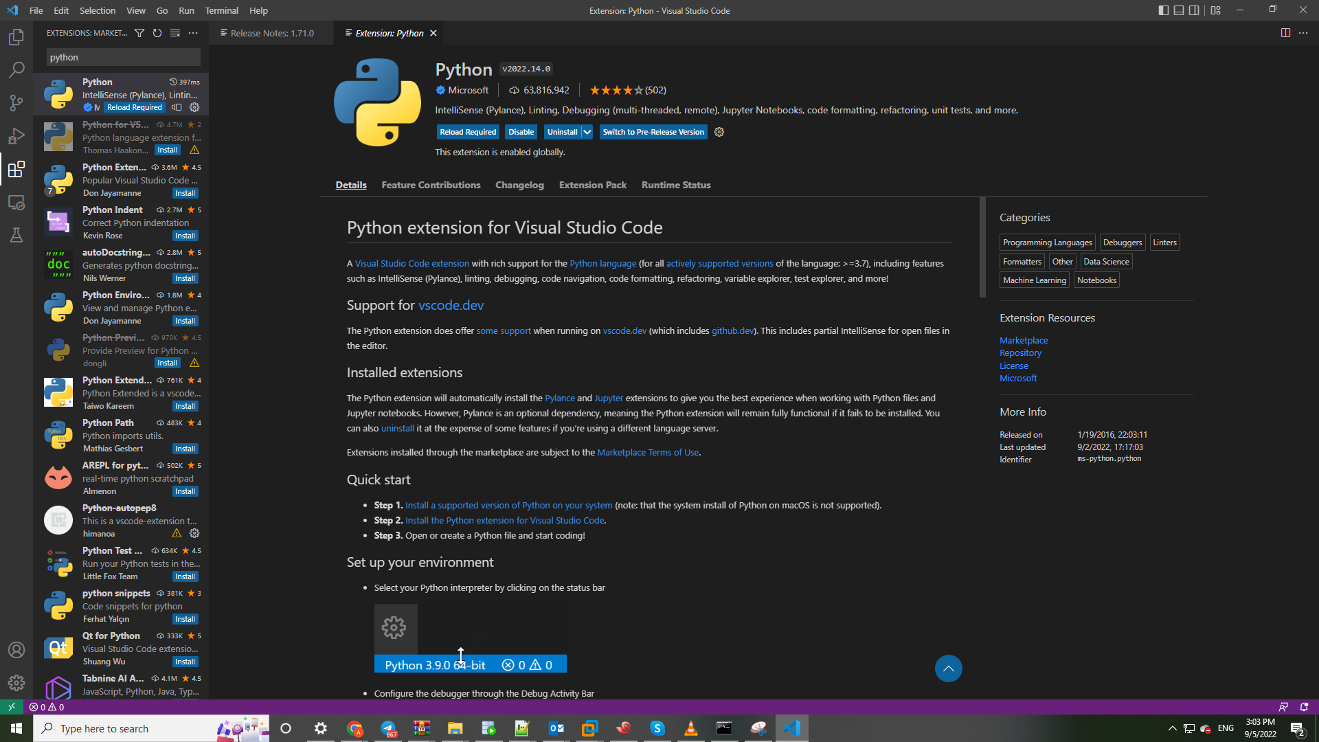 Sử dụng Visual Studio Code Python