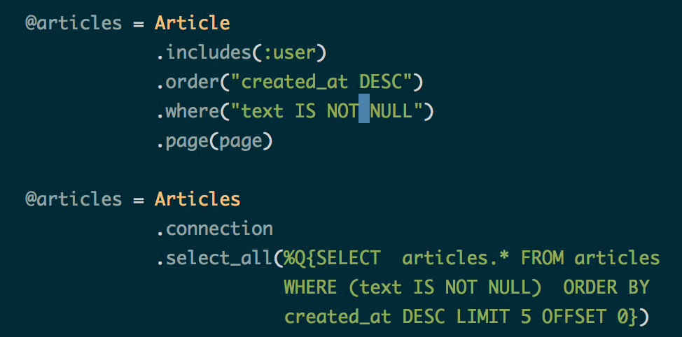 Query Object in Ruby on Rails