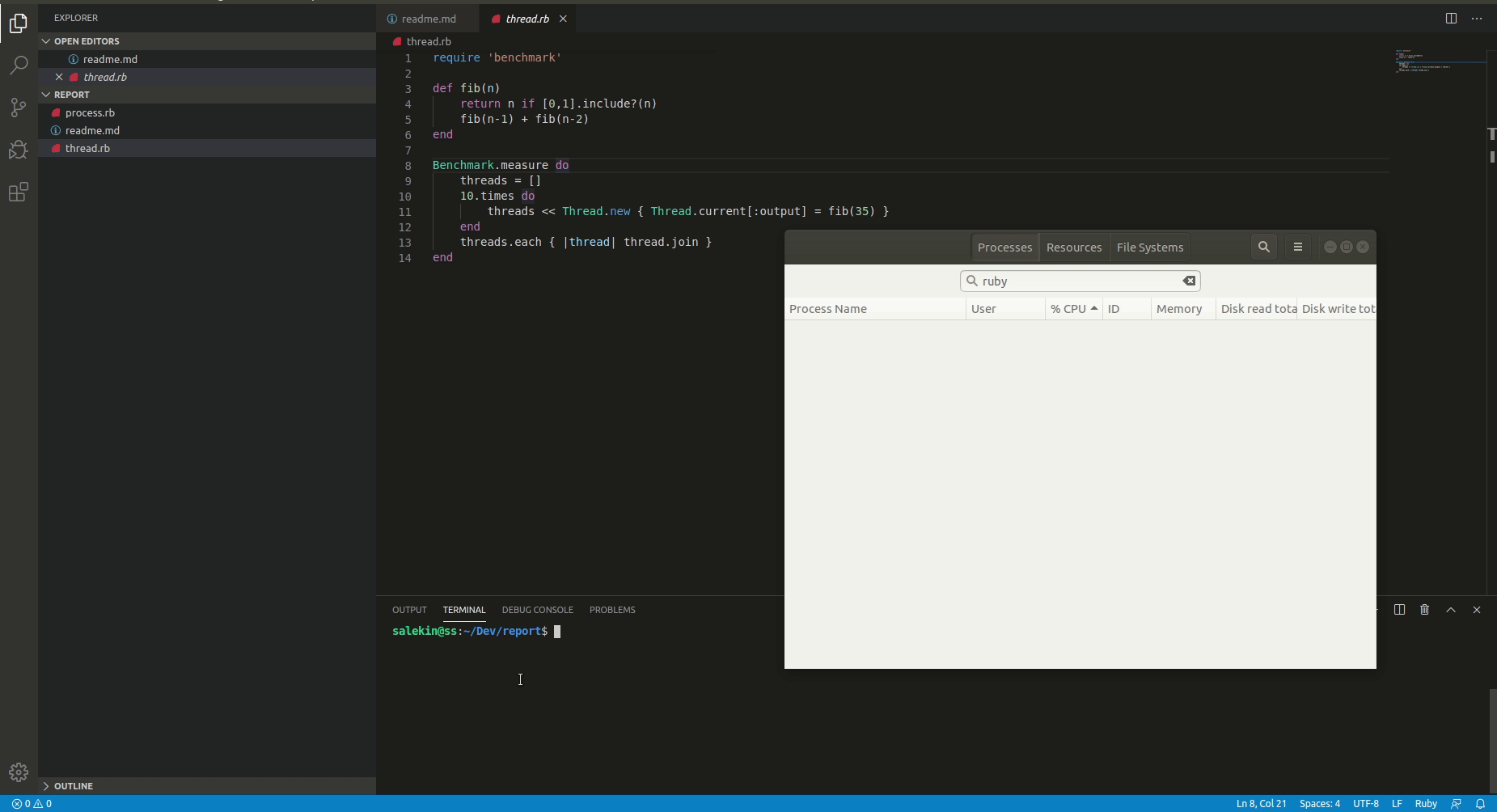 Process, Threads and Async Ruby