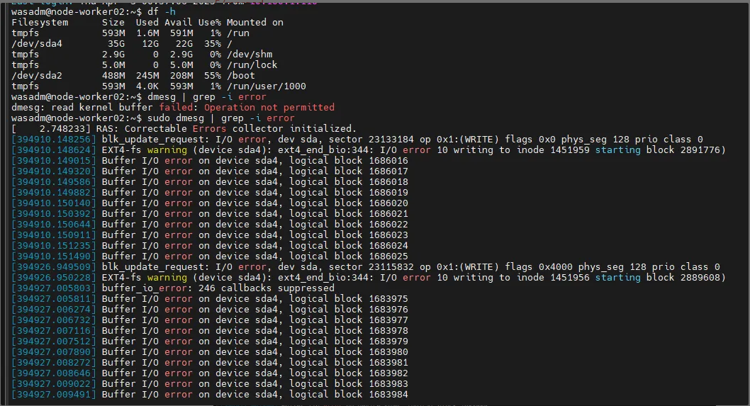 KUBERNETES (On-Premise) : FAILED TO CREATE SANDBOX