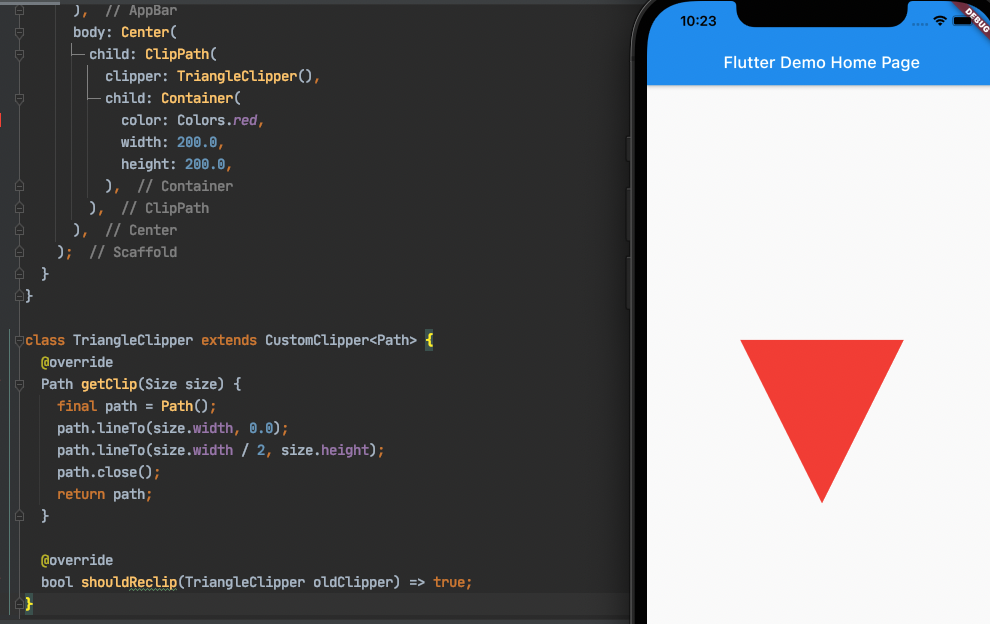Clipping trong Flutter