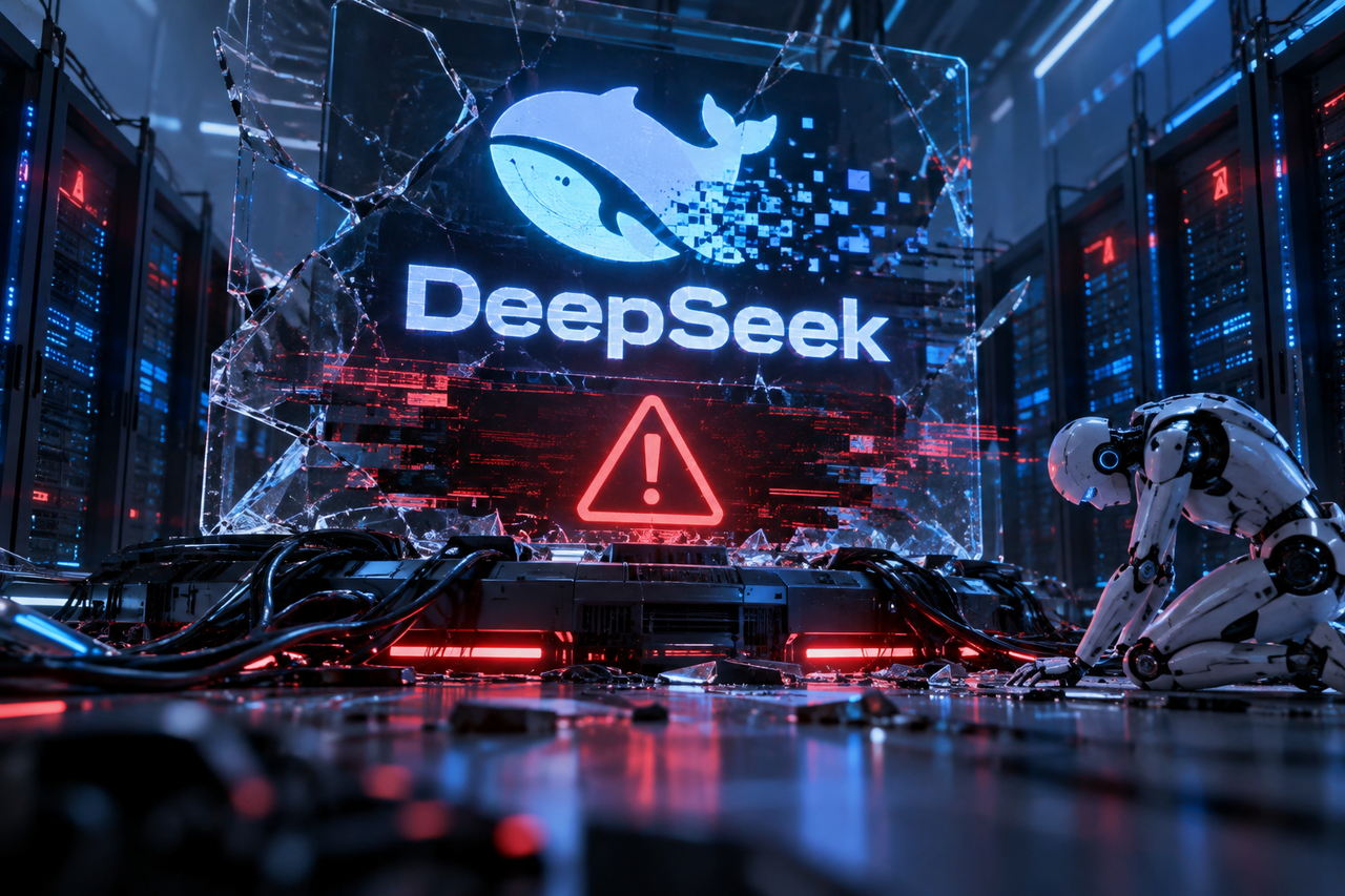 Ảnh chính về sự cố dịch vụ DeepSeek