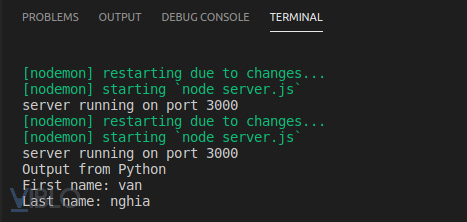 Kết Nối Ứng Dụng Nodejs Với Python