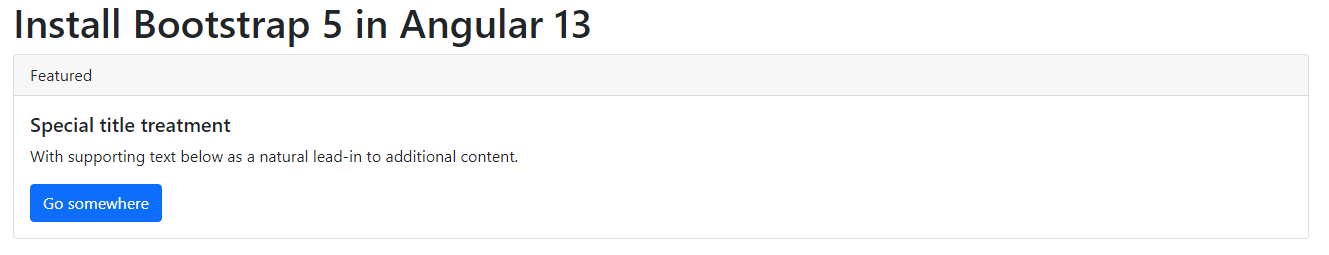 Cài đặt Bootstrap 5 trong Angular 13