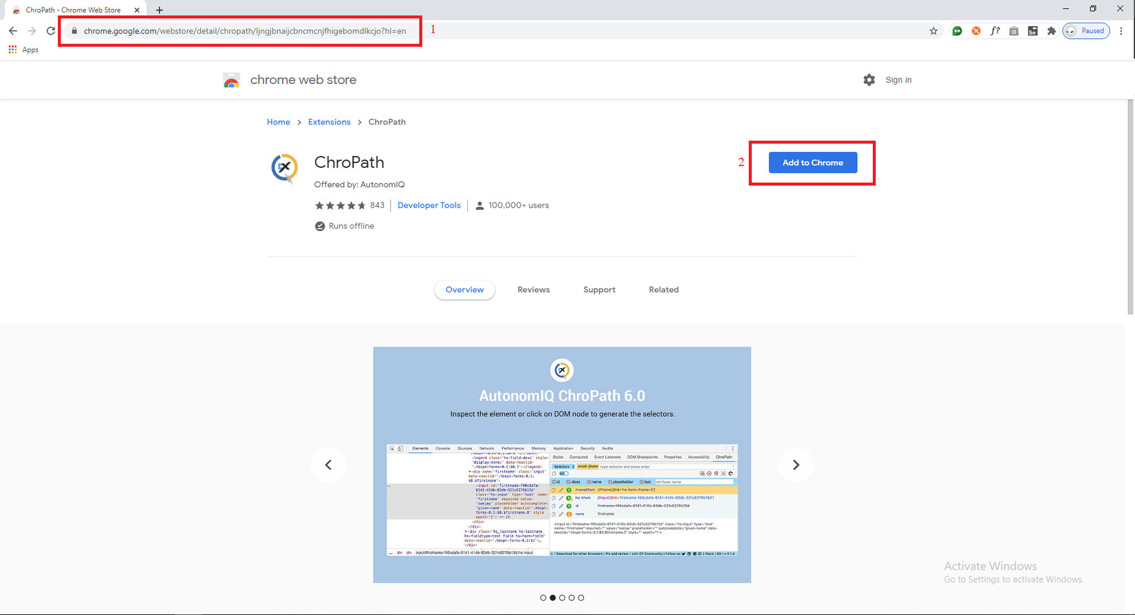 Cách sử dụng ChroPath 6.0 Extensions trong việc xác định XPath LaptrinhX