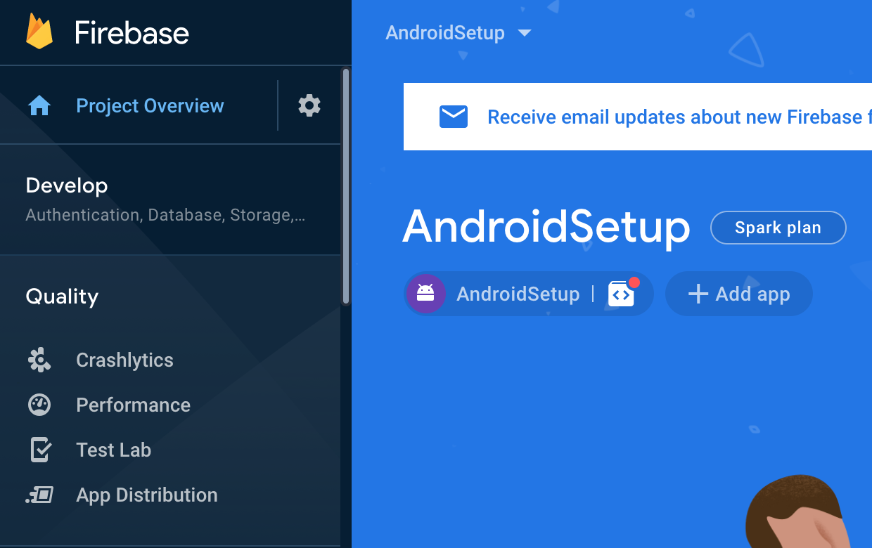 Firebase Project console