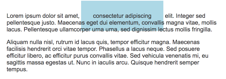 Một element với thuộc tính display là inline.
