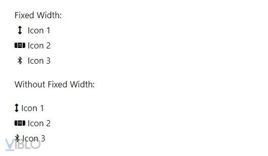 fixed width icons fontawesome 5