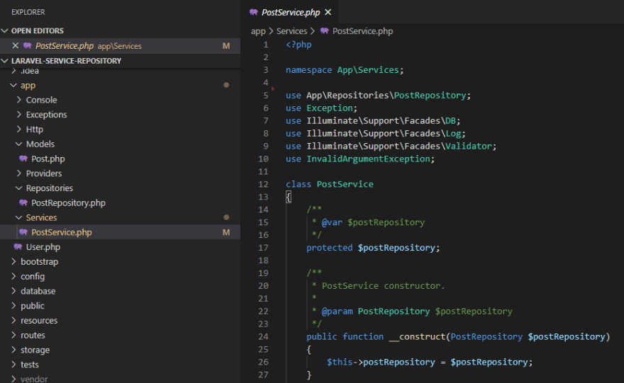 Triển khai CRUD với Laravel Service-Repository Pattern