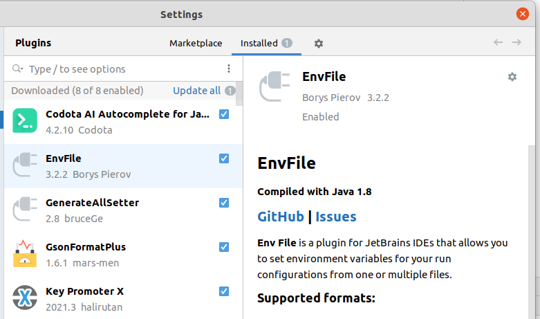 Sử dụng EnvFile plugins cho IntelliJ một cách hiệu quả