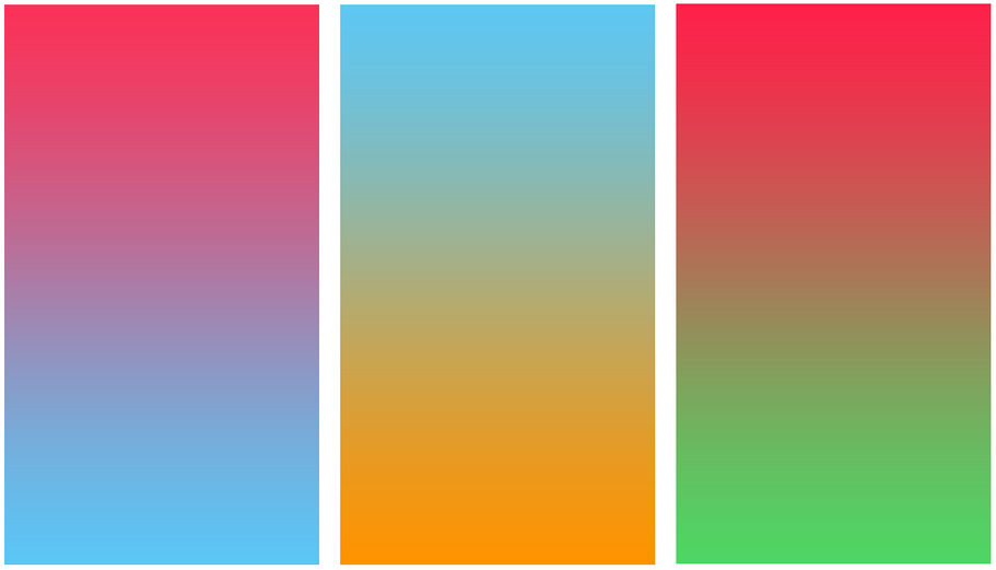 Những cách phối hợp màu Gradient mà bạn không nên sử dụng