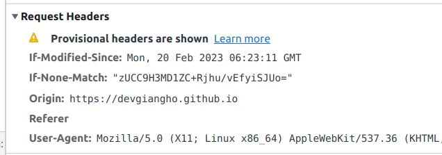 Trình duyệt sẽ tự động thêm field origin vào