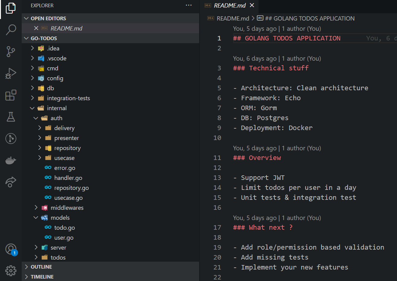 folder structure clean arch