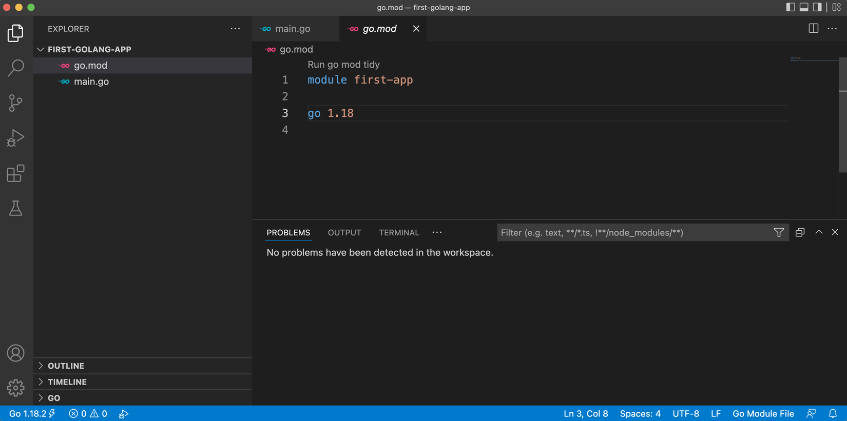 Visual studio code golang настройка