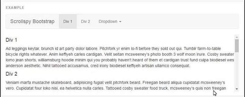 ScrollSpy Example