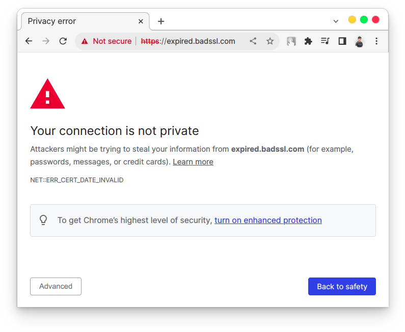 ssl expired - failed to make secured connection