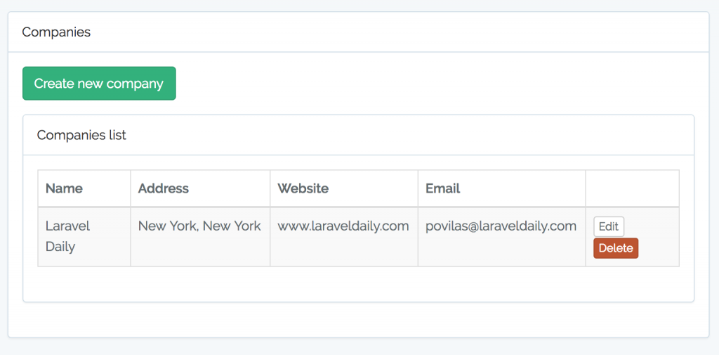CRUD Laravel