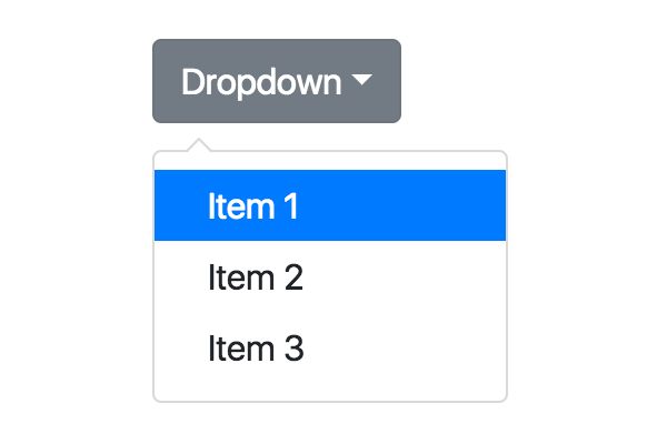dropdown-menu bootstrap 4