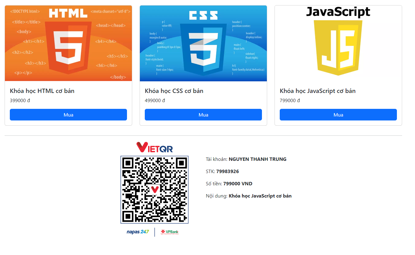 Tạo QRCode với VietQR