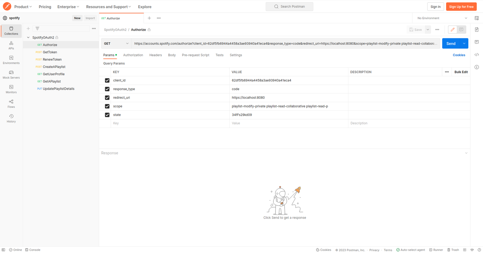 Oauth2 and Spotify Integration.