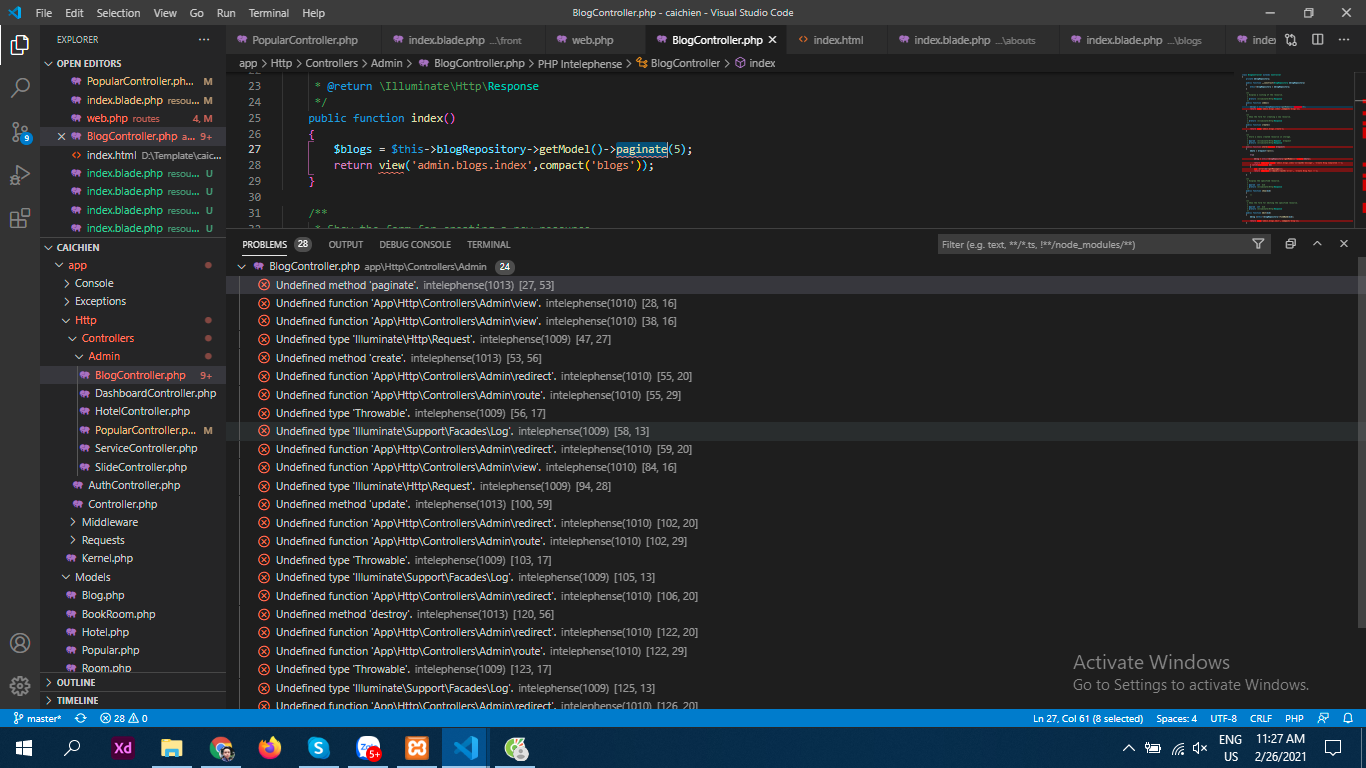 Lỗi báo đỏ code Trong Visual Studio Code - Viblo