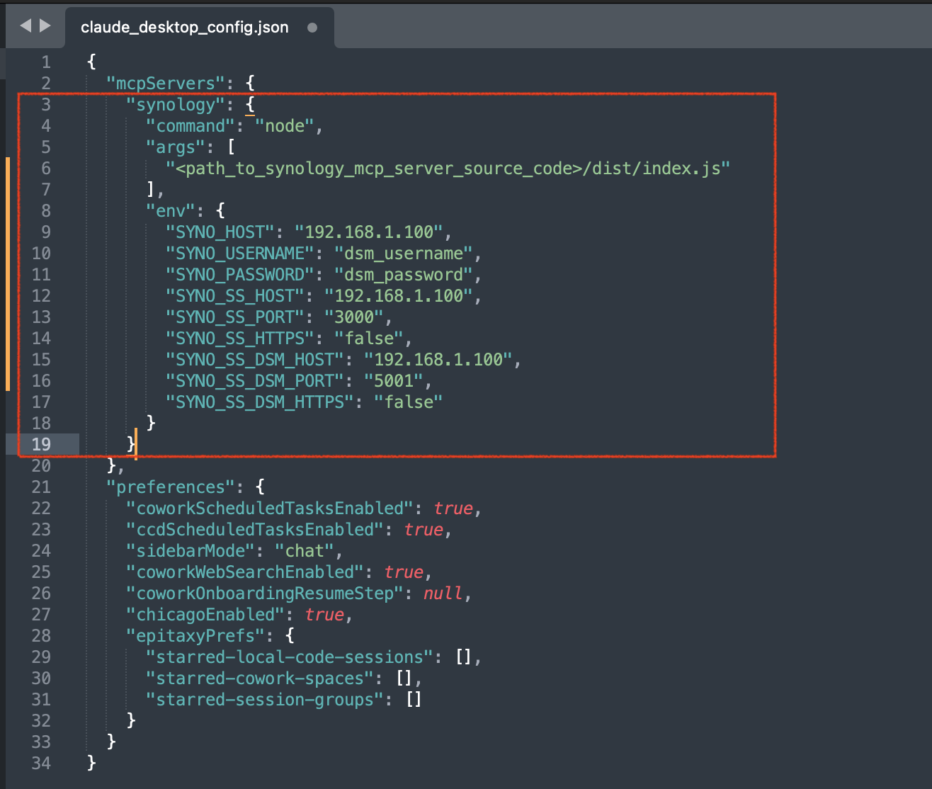 Claude Desktop MCP config