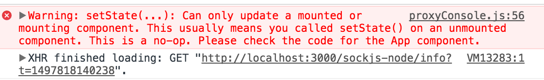 can't setState on unmounted component