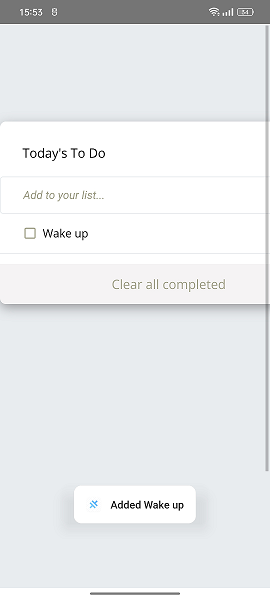 Capacitor todo app success