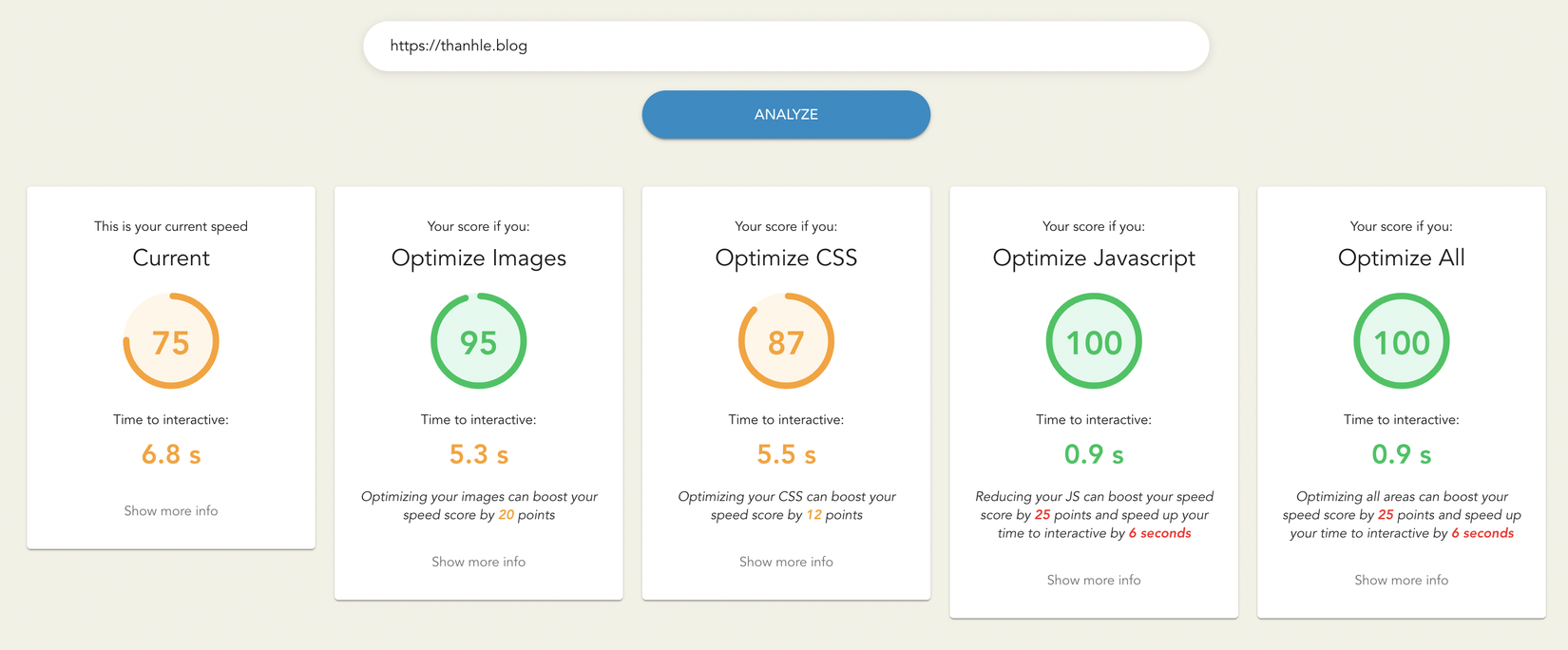 Nếu thử disable JS thì TTI giảm hơn 7 lần. Sẽ làm sao nếu chúng ta chỉ cần giảm một nửa trong số đó?